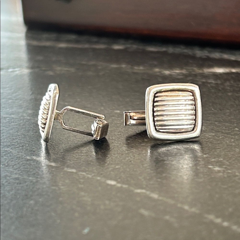 Sterling Silver Square Cufflinks
